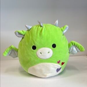Squishmallows Desmond Dragon Lime Green Plush